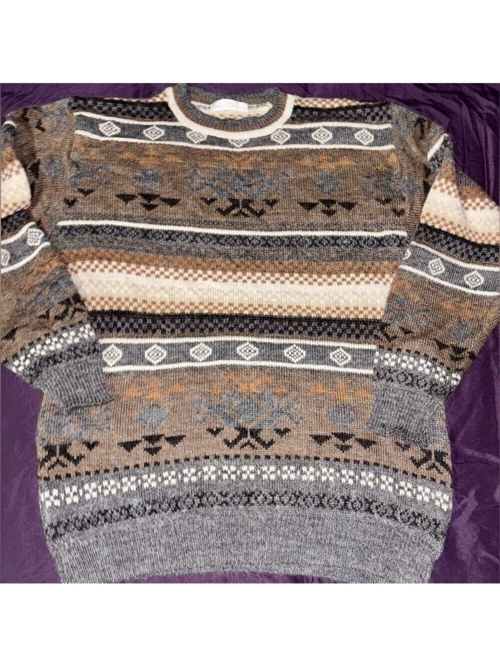 🔥RARE Vintage 90’s St. Michael from Marks & Spencer LG Alpaca Wool Knit Sweater